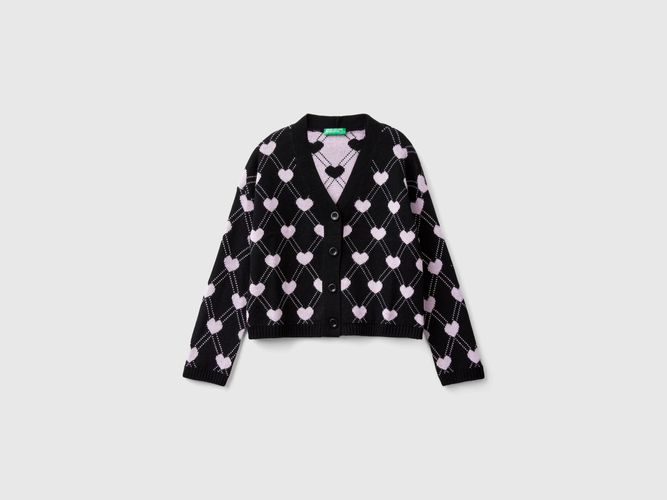 Benetton, Gilet À Motif Caurs, taille 2XL, Noir, Enfants - United Colors of Benetton - Modalova