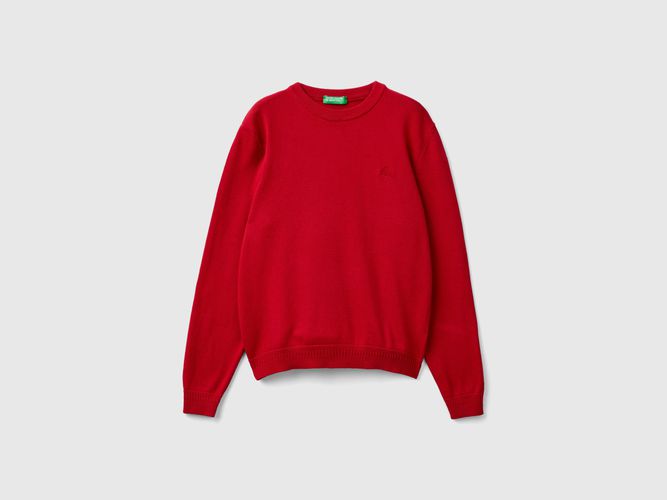 Benetton, Pull 100 % Coton À Col Rond, taille 2XL, Rouge, Enfants - United Colors of Benetton - Modalova