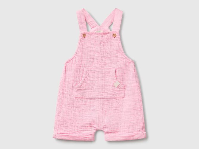 Benetton, Salopette Légère En Coton, taille 3-6, Rose, Enfants - United Colors of Benetton - Modalova