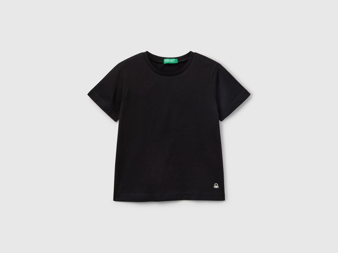Benetton, T-shirt En Pur Coton, taille 12-18, Noir, Enfants - United Colors of Benetton - Modalova