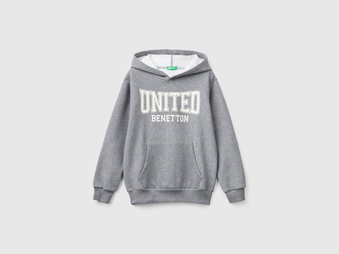 Benetton, Sweat-shirt Chaud À Capuche, taille 2XL, Gris Foncé, Enfants - United Colors of Benetton - Modalova