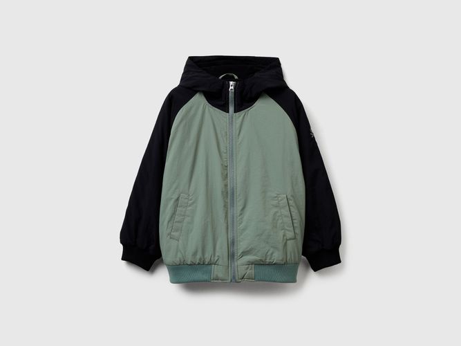 Benetton, Veste En Nylon Avec Capuche, Taille: 2XL, Multicolore, Enfants - United Colors of Benetton - Modalova
