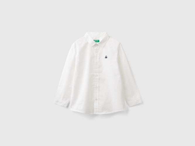 Benetton, Chemise En Pur Coton, taille 12-18, Blanc, Enfants - United Colors of Benetton - Modalova