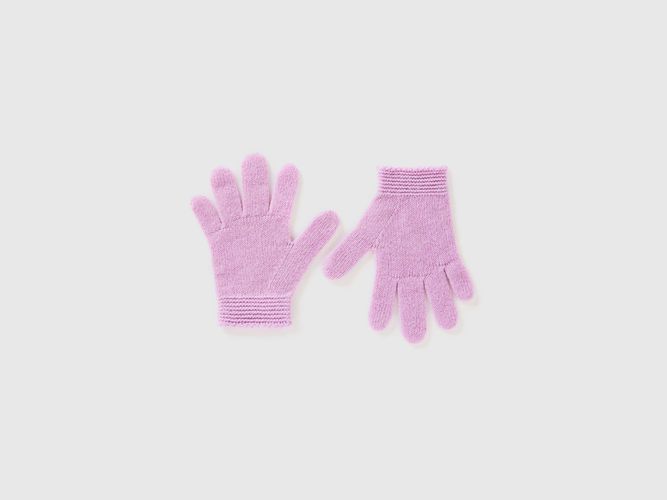 Benetton, Gants En Mélange De Laine Stretch, taille 1-3, Lilas, Enfants - United Colors of Benetton - Modalova