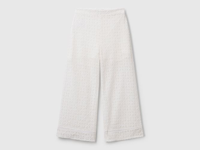 Benetton, Pantalon Large En Dentelle, taille 2XL, Crème, Enfants - United Colors of Benetton - Modalova