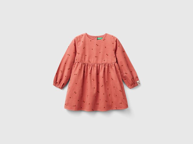 Benetton, Robe En Velours À Motif Roses, taille 12-18, Saumon, Enfants - United Colors of Benetton - Modalova