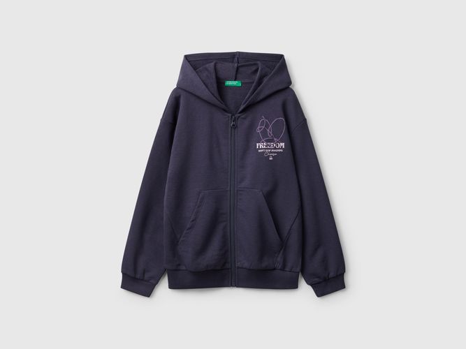 Benetton, Sweat-shirt Zippé Avec Imprimé, taille 2XL,, Enfants - United Colors of Benetton - Modalova