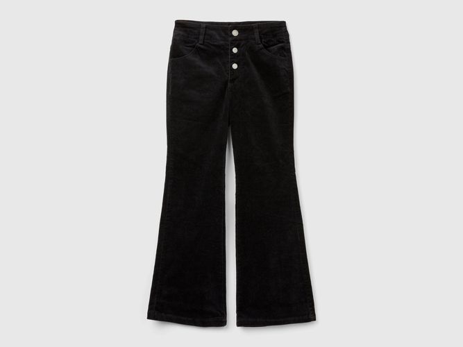 Benetton, Pantalon Évasé En Velours, taille 3XL, Noir, Enfants - United Colors of Benetton - Modalova