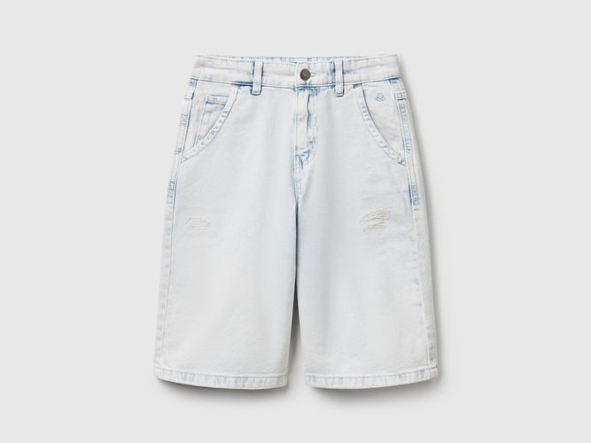 Benetton, Pantalon Court En Jean, taille 2XL, Bleu Clair, Enfants - United Colors of Benetton - Modalova