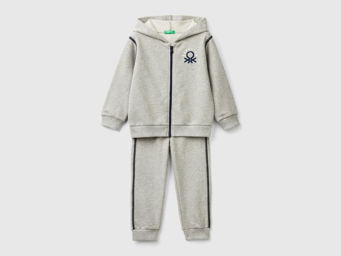 Benetton, Survêtement En Molleton 100 % Coton, taille 12-18, Gris Clair, Enfants - United Colors of Benetton - Modalova