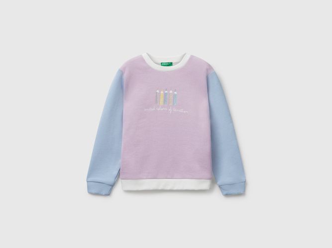Benetton, Sweat-shirt À Imprimé Pailleté, taille 12-18, , Enfants - United Colors of Benetton - Modalova