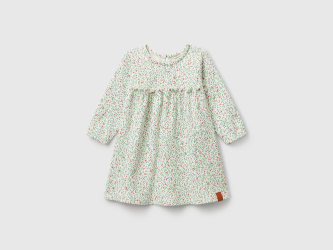 Benetton, Robe À Fleurs, taille 0-1, Crème, Enfants - United Colors of Benetton - Modalova