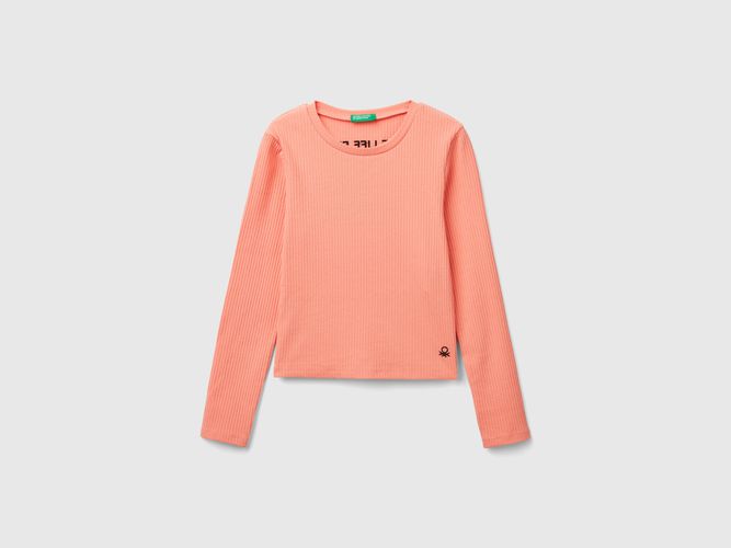 Benetton, T-shirt À Imprimé Au Dos, taille 2XL, Rose Pêche, Enfants - United Colors of Benetton - Modalova