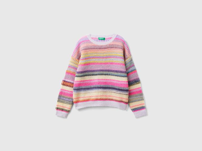 Benetton, Pull Jacquard À Rayures, taille 3XL, Multicolore, Enfants - United Colors of Benetton - Modalova