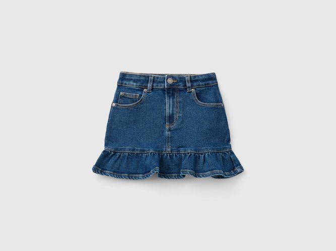 Benetton, Mini-jupe En Jeans À Volant, taille 2XL, Bleu, Enfants - United Colors of Benetton - Modalova