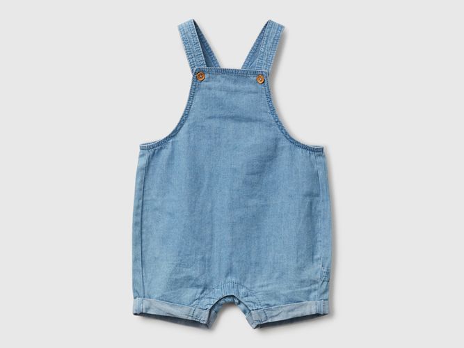 Benetton, Salopette En Chambray, taille 1-3, Bleu, Enfants - United Colors of Benetton - Modalova