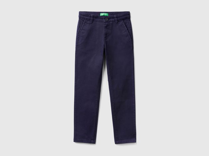 Benetton, Chino Slim En Coton Stretch, taille 2XL, Bleu Foncé, Enfants - United Colors of Benetton - Modalova