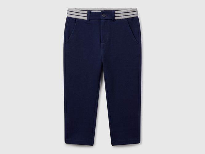 Benetton, Pantalon Long En Coton, taille 12-18, Bleu Foncé, Enfants - United Colors of Benetton - Modalova