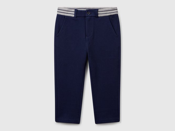 Benetton, Pantalon Long En Coton, taille 18-24, Bleu Foncé, Enfants - United Colors of Benetton - Modalova