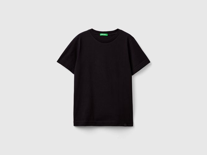 Benetton, T-shirt En Coton Bio, taille 2XL, Noir, Enfants - United Colors of Benetton - Modalova