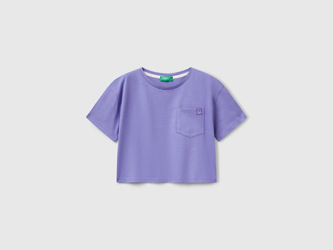 Benetton, T-shirt Coupe Boxy Avec Imprimé Au Dos, taille 2XL, Bleu Pervenche, Enfants - United Colors of Benetton - Modalova