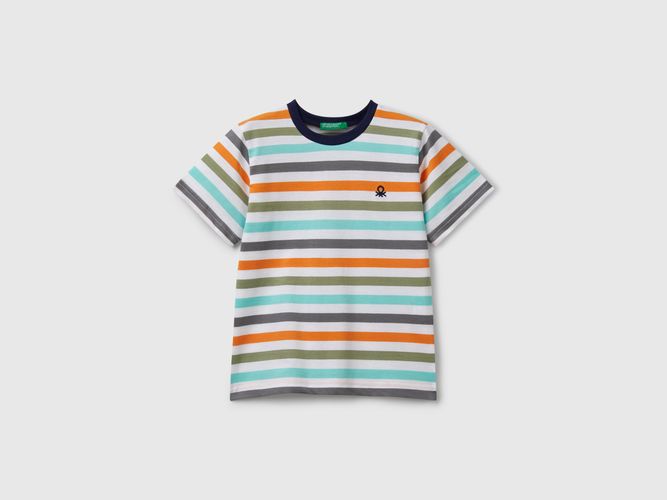 Benetton, T-shirt Rayé 100% Coton, taille 12-18, Multicolore, Enfants - United Colors of Benetton - Modalova