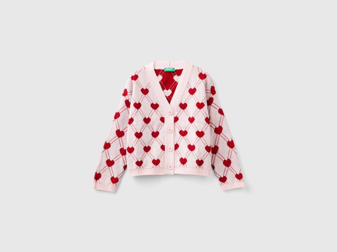 Benetton, Gilet À Motif Caurs, taille 2XL, Rose, Enfants - United Colors of Benetton - Modalova