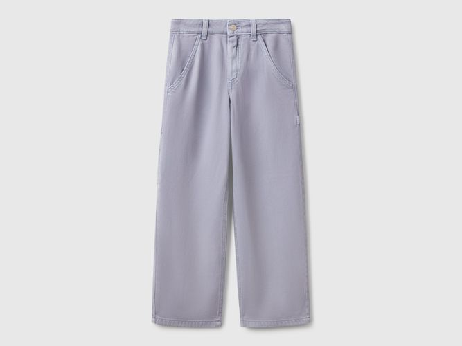 Benetton, Pantalon Fluide Style Travailleur, taille 2XL, Bleu Pervenche, Enfants - United Colors of Benetton - Modalova