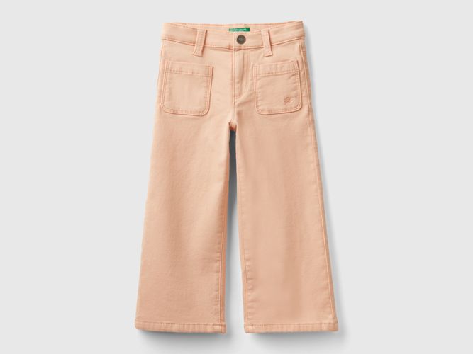 Benetton, Pantalon Ample En Coton Stretch, taille 12-18, Rose Pâle, Enfants - United Colors of Benetton - Modalova