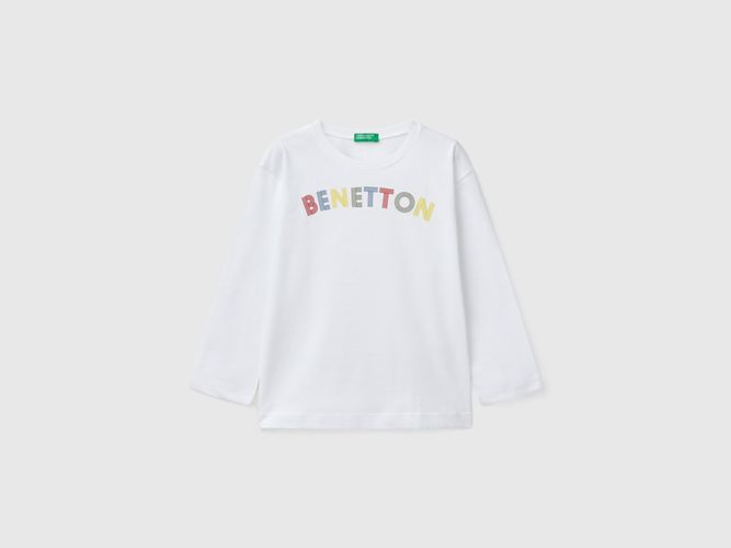 Benetton, T-shirt En Coton, taille 3-4, Blanc, Enfants - United Colors of Benetton - Modalova