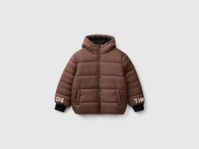 Benetton, Blouson À Imprimé Doublé En Polaire, taille 2XL, Marron, Enfants - United Colors of Benetton - Modalova