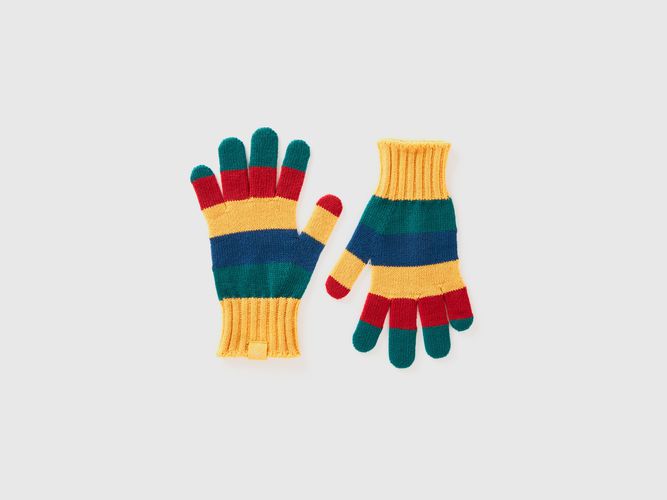 Benetton, Gants En Maille À Rayures, taille XL-3XL, Multicolore, Enfants - United Colors of Benetton - Modalova