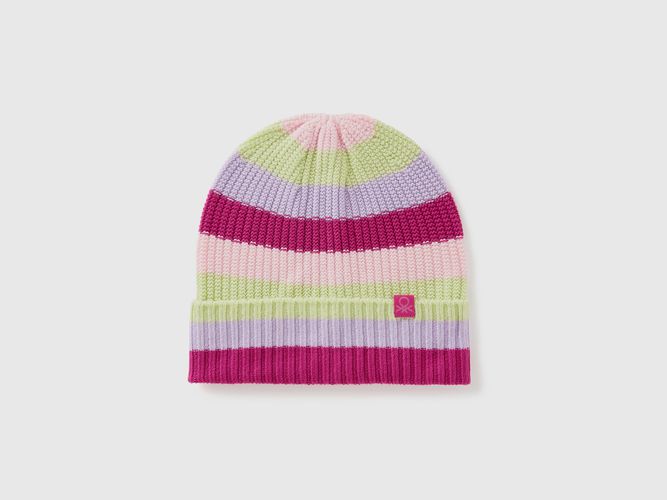 Benetton, Bonnet En Maille À Rayures, taille XL-3XL, Multicolore, Enfants - United Colors of Benetton - Modalova