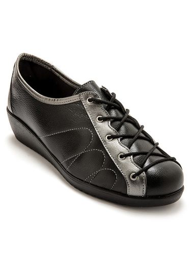Derbies cuir à lacets extra larges - Pédiconfort - Modalova