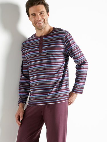 Pyjama rayé pur coton peigné - Honcelac - Modalova