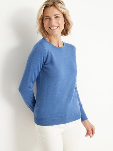 Pull encolure ronde 50% laine mérinos - Daxon - Modalova