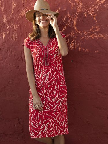 Robe en maille avec perles fantaisie - Daxon - Modalova