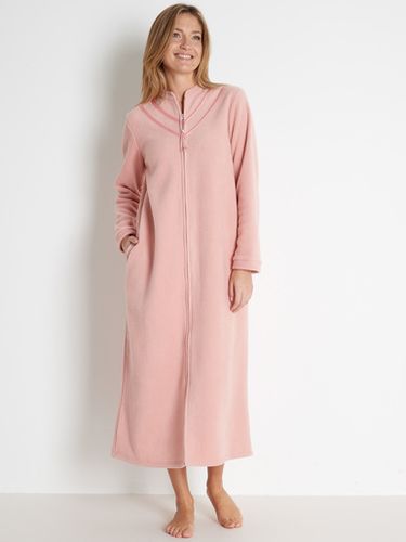 Robe de chambre zippé maille polaire - Daxon - Modalova