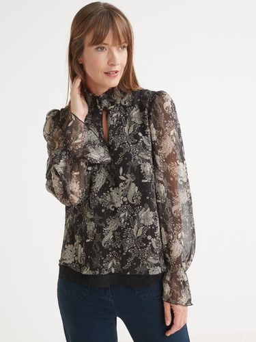 Blouse col montant smocké - Daxon - Modalova