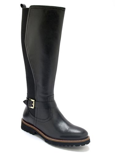 Bottes tout cuir zip et élastiques - Pédiconfort - Modalova