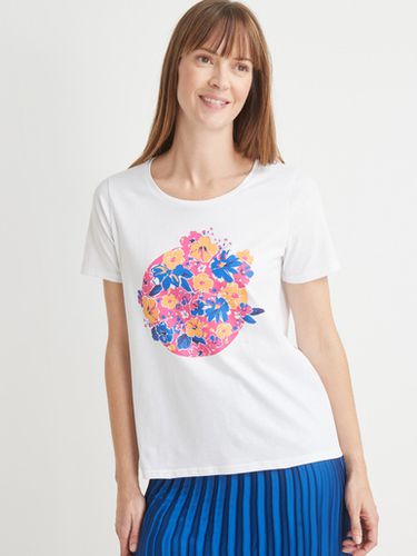 Tee-shirt motif fleuri - Daxon - Modalova