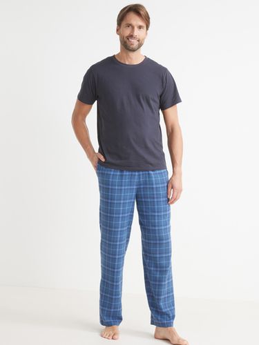 Pyjama jersey et flanelle pur coton - Daxon - Modalova