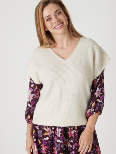 Pull sans manches avec laine et mohair - Daxon - Modalova