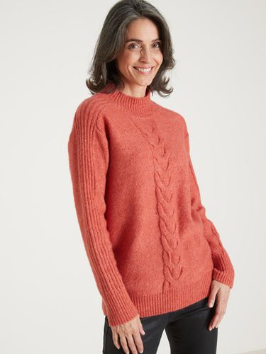 Pull col montant en jersey envers - Daxon - Modalova