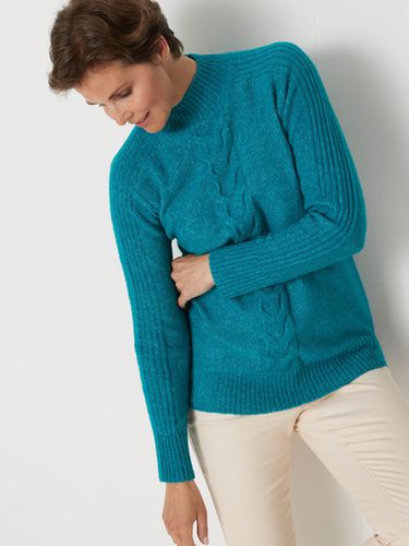 Pull col montant en jersey envers - Daxon - Modalova