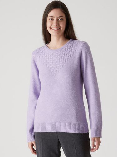 Pull avec jeu de maille pointelle - Daxon - Modalova