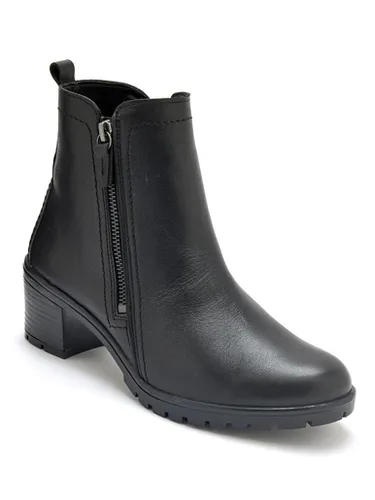 Boots cuir double zip - Pédiconfort - Modalova