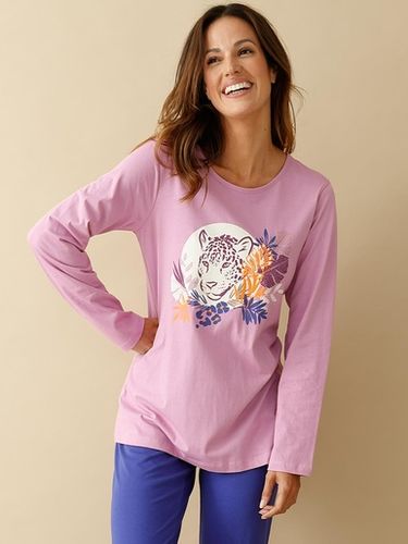 Tee-shirt de pyjama manches longues - Daxon - Modalova