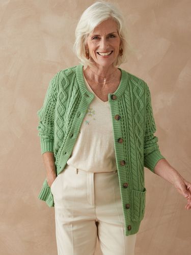 Cardigan torsadé col rond - Daxon - Modalova