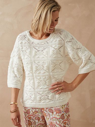 Pull court façon crochet - Daxon - Modalova